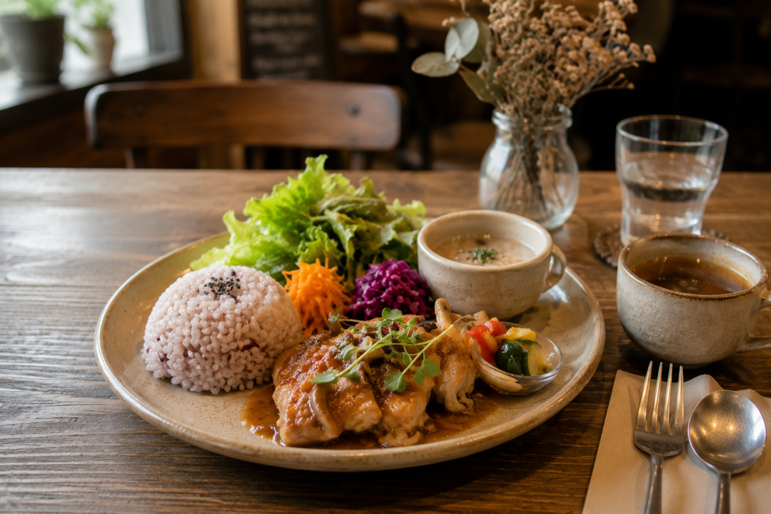 カフェのランチ