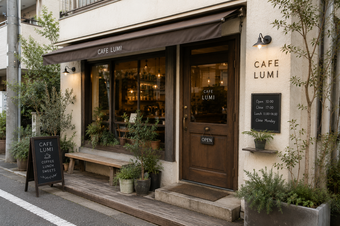 カフェの外観